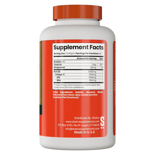 Shakra Omega 3 fish oil 120cap