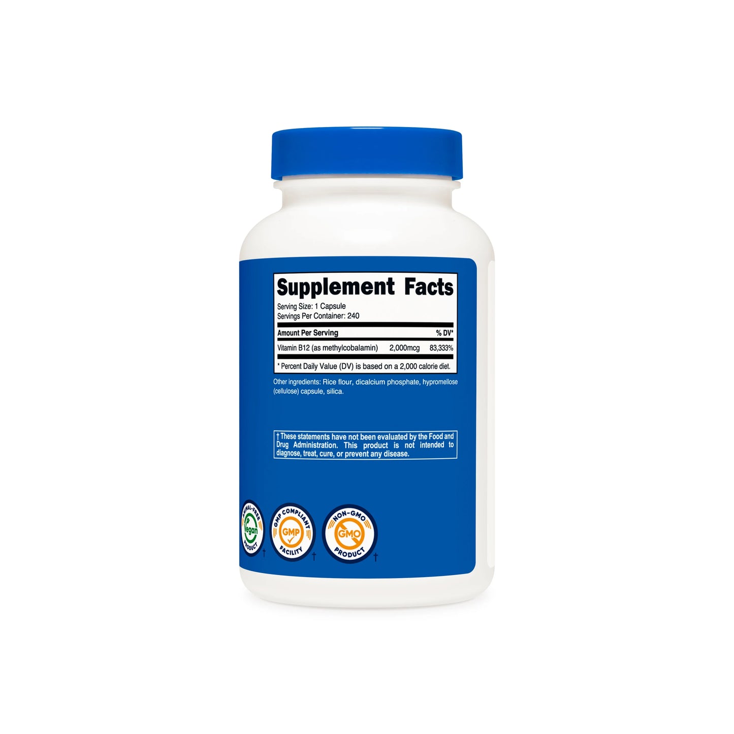 VITAMIN B12 2000 MCG 240 CAPSULES