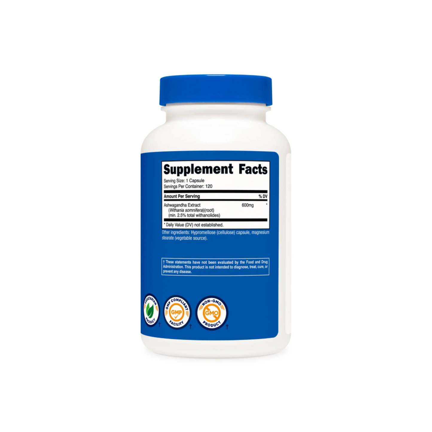 Ashwagandha 600 Mg 120 Capsulas
