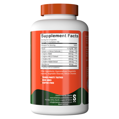 Shakra L-Arginine plus Arginina 300 capsulas