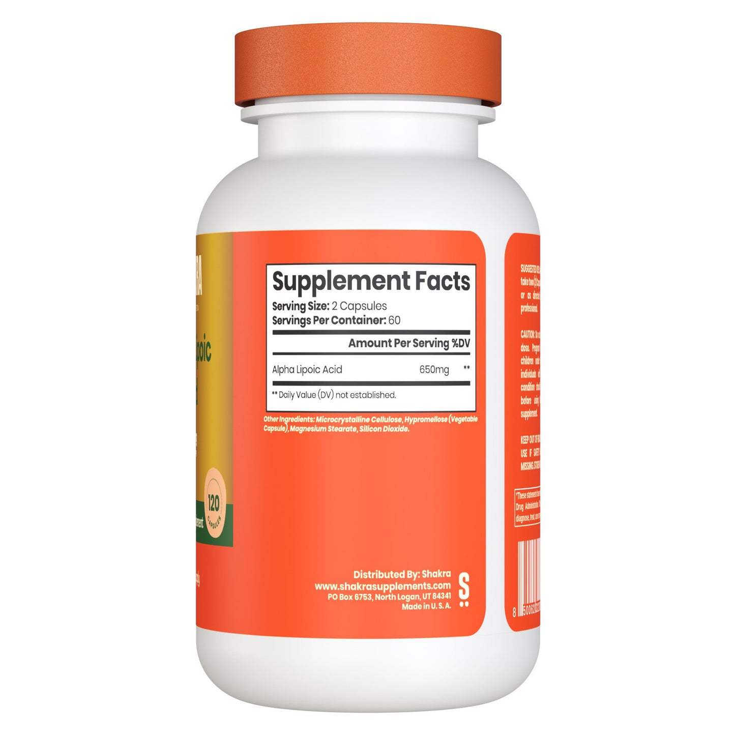 Shakra Acido Alfa Lipoico 650 mg 120 Capsulas