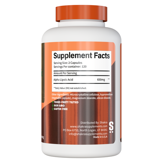 Shakra Acido Alfa Lipoico 650 mg 240 Capsulas