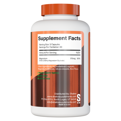 Shakra Magnesium glycinate 500 mg 240 cap