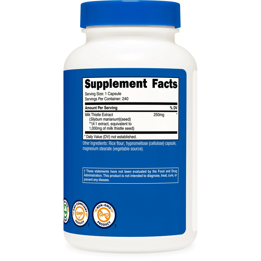 Milk Thistle 240 MG 240 Capsules