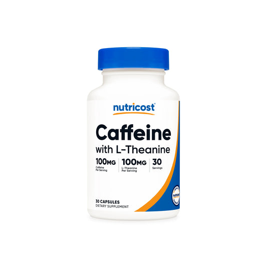 CAFFEINE AND L THEANINE 100MG 240 CAPSULES