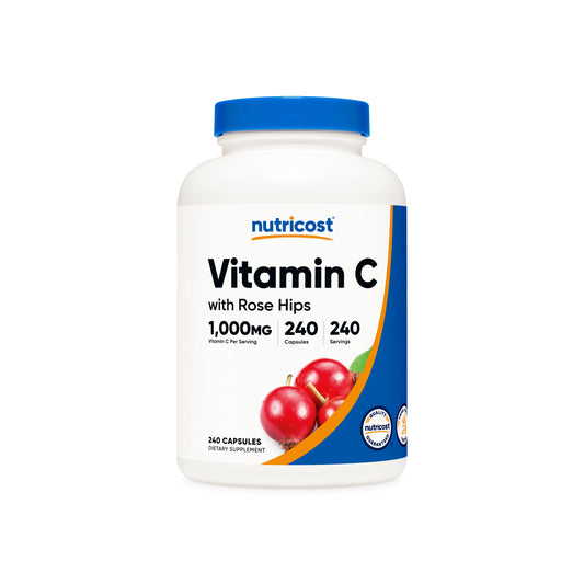 VITAMIN C 1000 MG WITH ROSE HIPS 240 CAPSULES