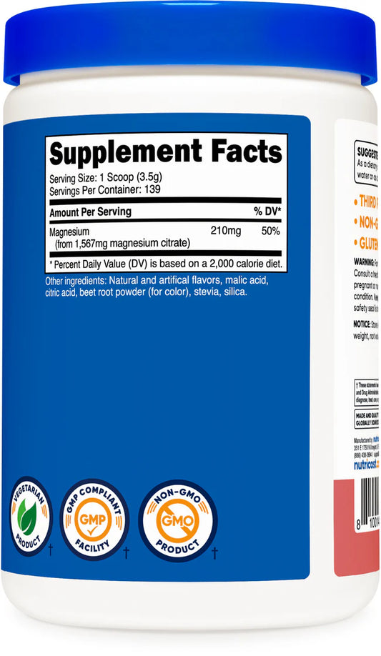 MAGNESIUM CITRATE POWDER 500 GRAMS