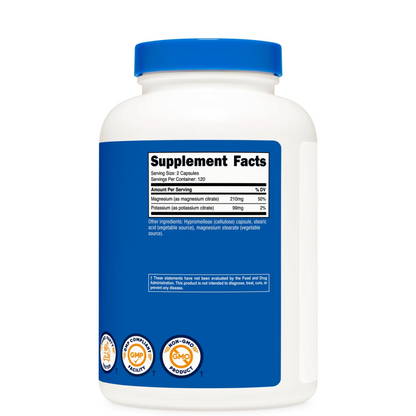 Potassium Magnesium Citrates 240 Capsules